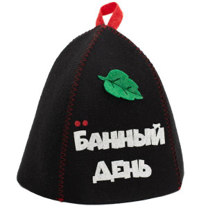 ШП241 Шапка банная с принтом "Банный день"